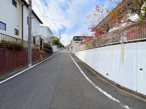 前面道路(南東側)