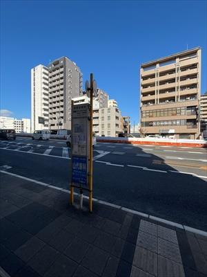 『病院前』バス停まで160m