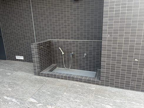 ペットの足洗場