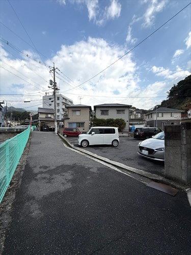 現地、北西側河川管理道 現地、北西側河川管理道