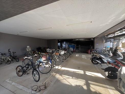 駐輪場（2026年2月撮影）