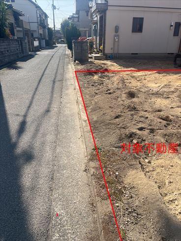 南東側道路（2026年2月撮影）