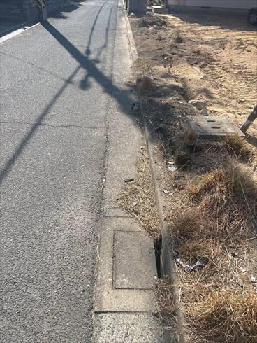 南東側道路（2026年2月撮影）