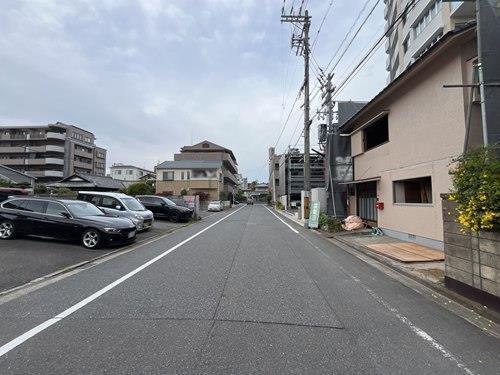 前面道路（南西側より撮影）