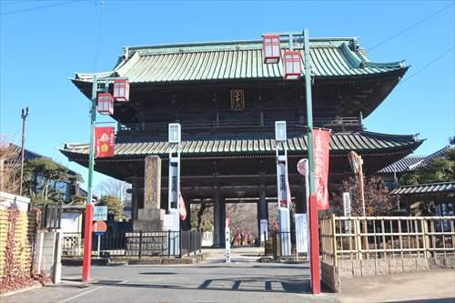 法華経寺まで1100m