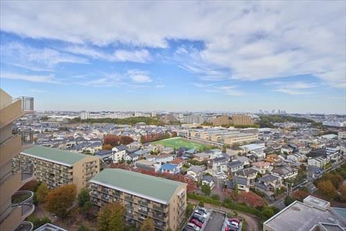 北側バルコニーからの眺望