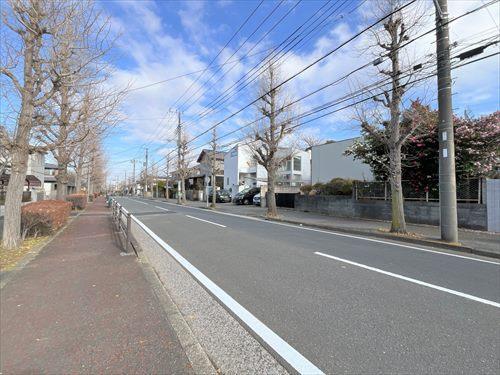 前面道路を含む現地（右手）