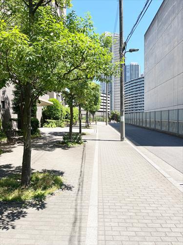現地前歩道