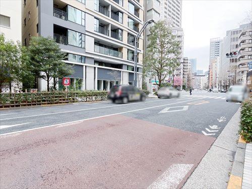 現地前道路