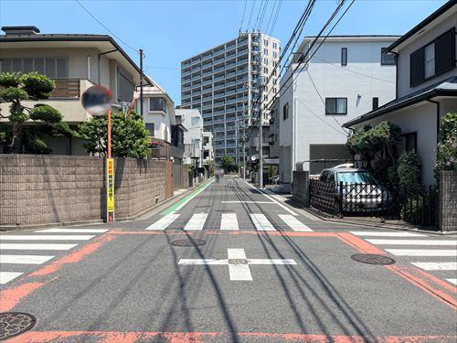 東側道路（物件：左手）