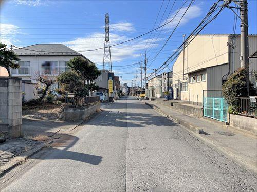 北西側道路（物件：左手）