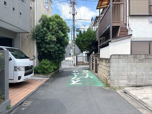 前面道路（物件：右手）