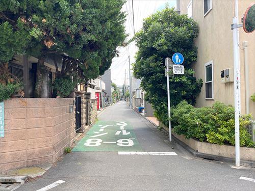 前面道路（物件：左手）