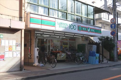 ローソンストア100国府台駅前店280m