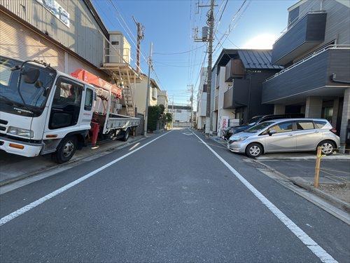 前面道路（2025年1月撮影）