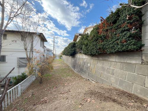 南東側前面道路（2025年12月撮影）