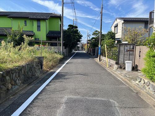 前面道路(2026年10月撮影) 前面道路(2026年10月撮影)