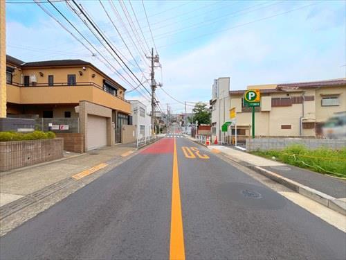 現地含む前面道路