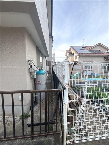 北側隣接地境界付近