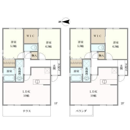 アネックス赤間A　101号、201号室