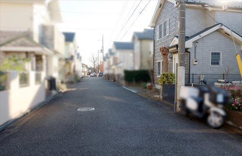 現地前面道路