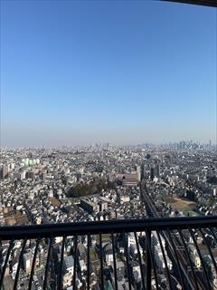 東側バルコニーからの眺望