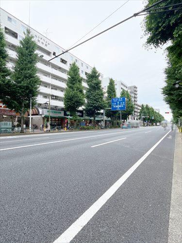 現地前道路