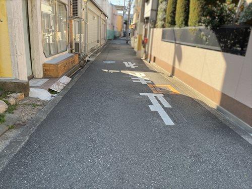 北西側道路
