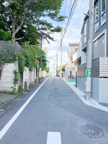 現地前道路