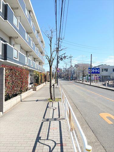 現地前面道路