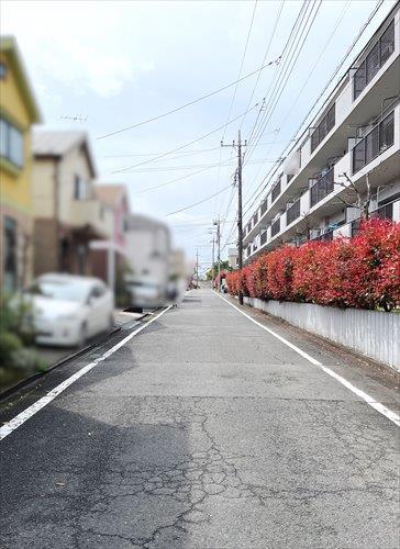 現地前道路