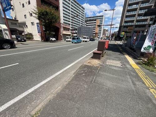 前面道路（南西側から撮影）