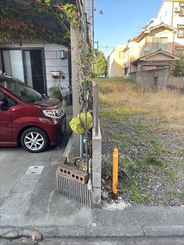 南側境界付近１