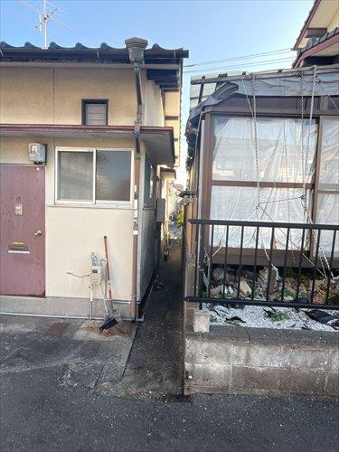 西側境界線（北⇒南）※2026年2月撮影