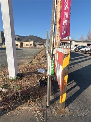 東側境界線 ※2026年2月撮影