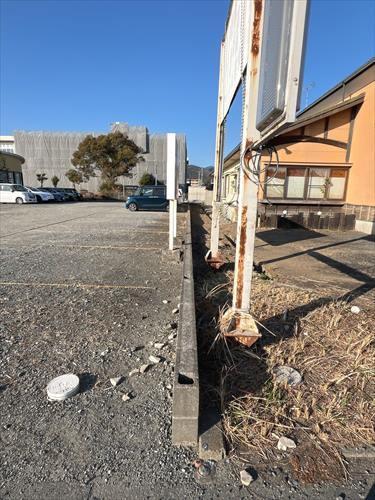 西側境界線 ※2026年2月撮影