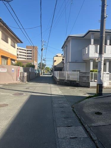 北東側公道入り口部分