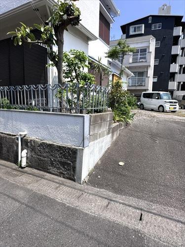 南東側境界付近