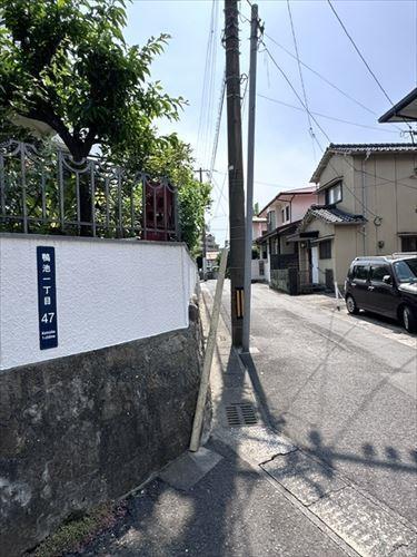 南側境界線付近（西→東）
