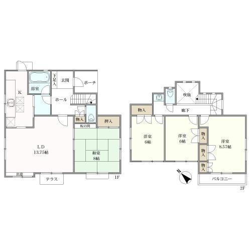 建物間取図