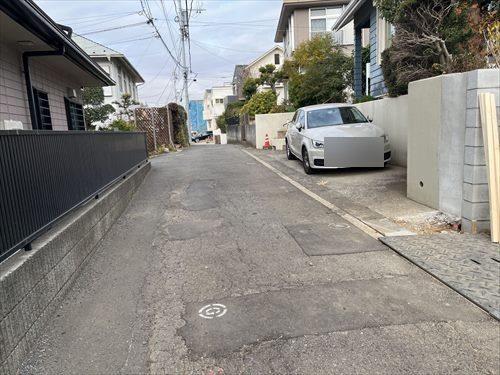 前面道路（2026年1月撮影）