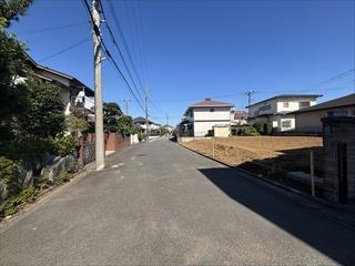 現地（2026年10月撮影）1号地は手前