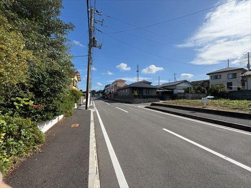 北東側道路および現地
