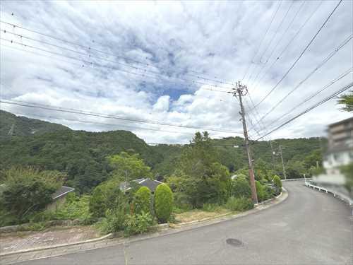 敷地内からの眺望（北西向き）