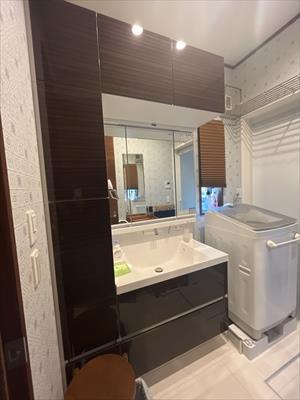 洗面化粧台（2025年6月撮影）