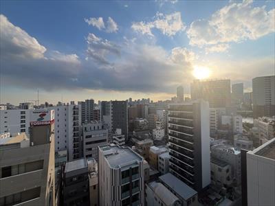 バルコニーからの南西側眺望