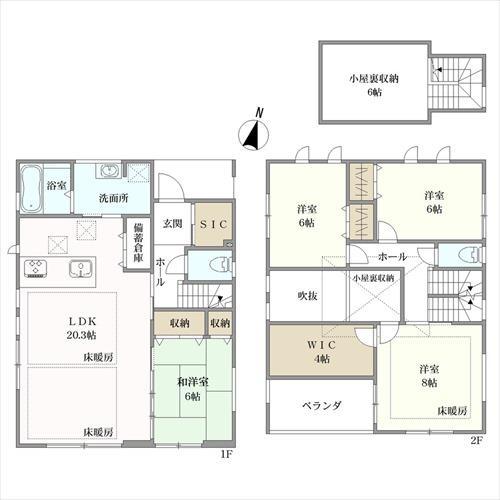 建物間取図