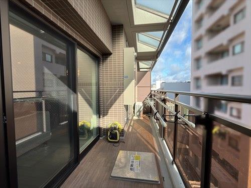 東向きバルコニー