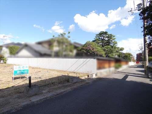 現地と南側前面道路