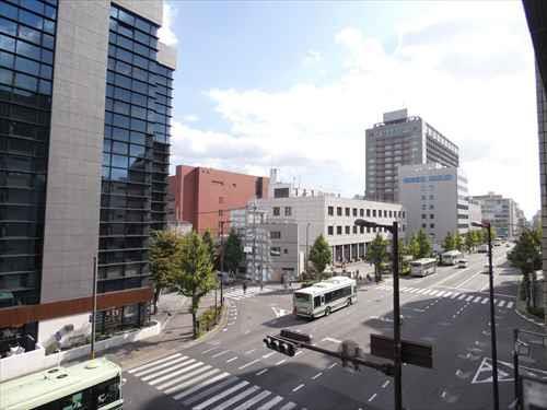 バルコニーからの眺望（河原町通り）